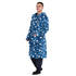 Snuggs Blanket Robe Petroleum Snowflakes